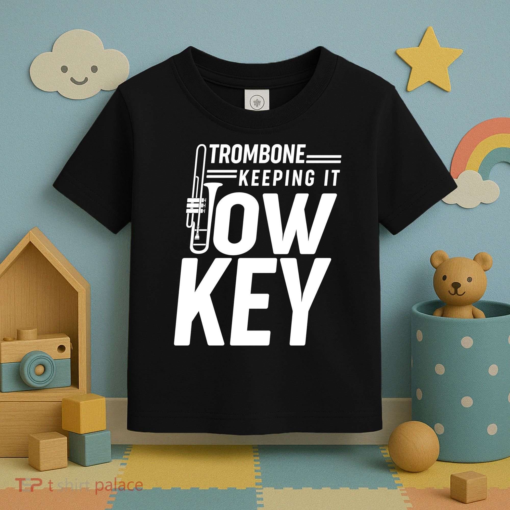 Trombone Keeping It Low Key Toddler T-Shirt