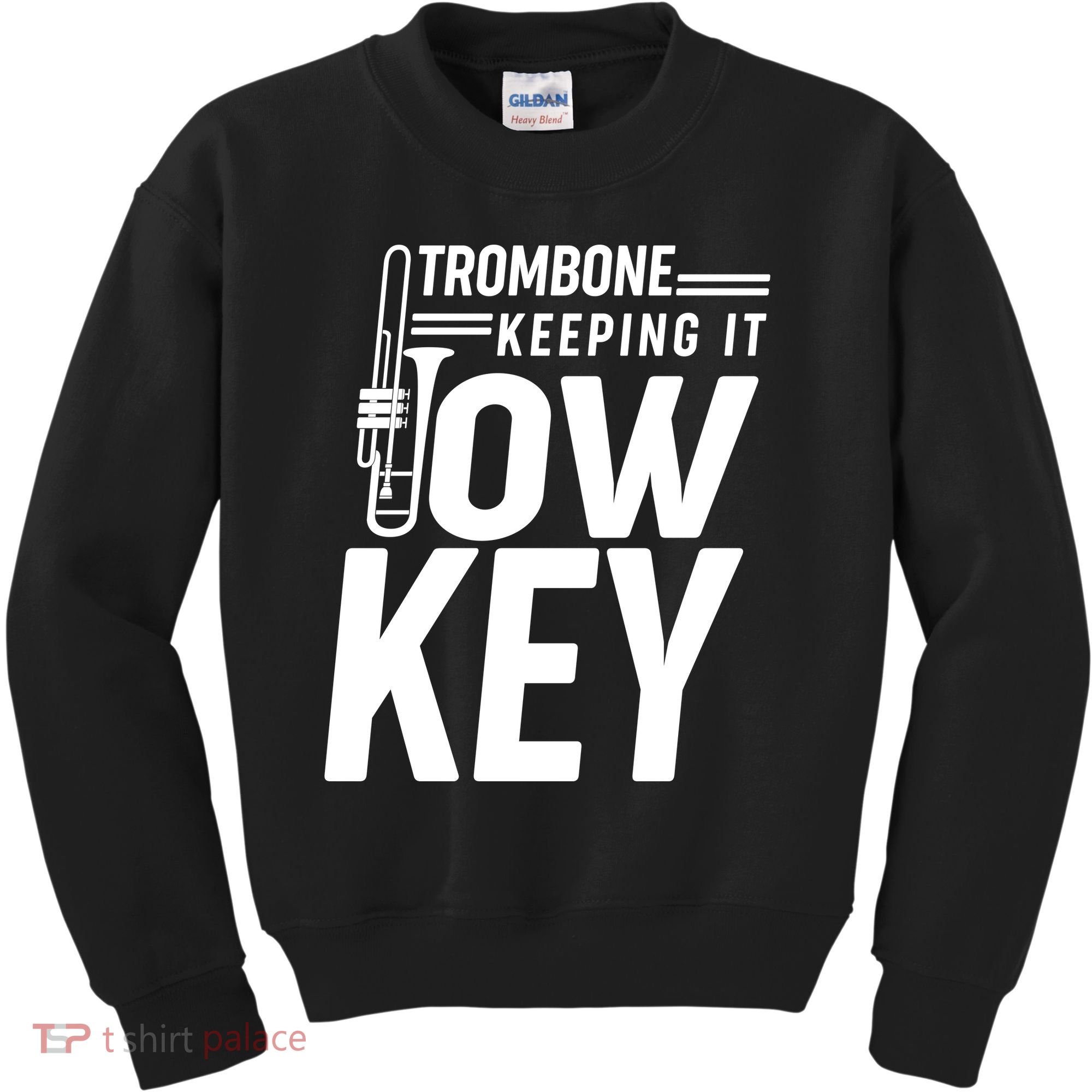 Trombone Keeping It Low Key Kids Sweatshirt