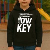 Trombone Keeping It Low Key Kids Hoodie thumb 3