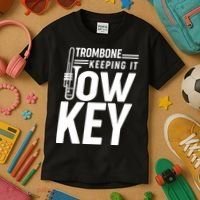 Trombone Keeping It Low Key Kids T-Shirt thumb 3