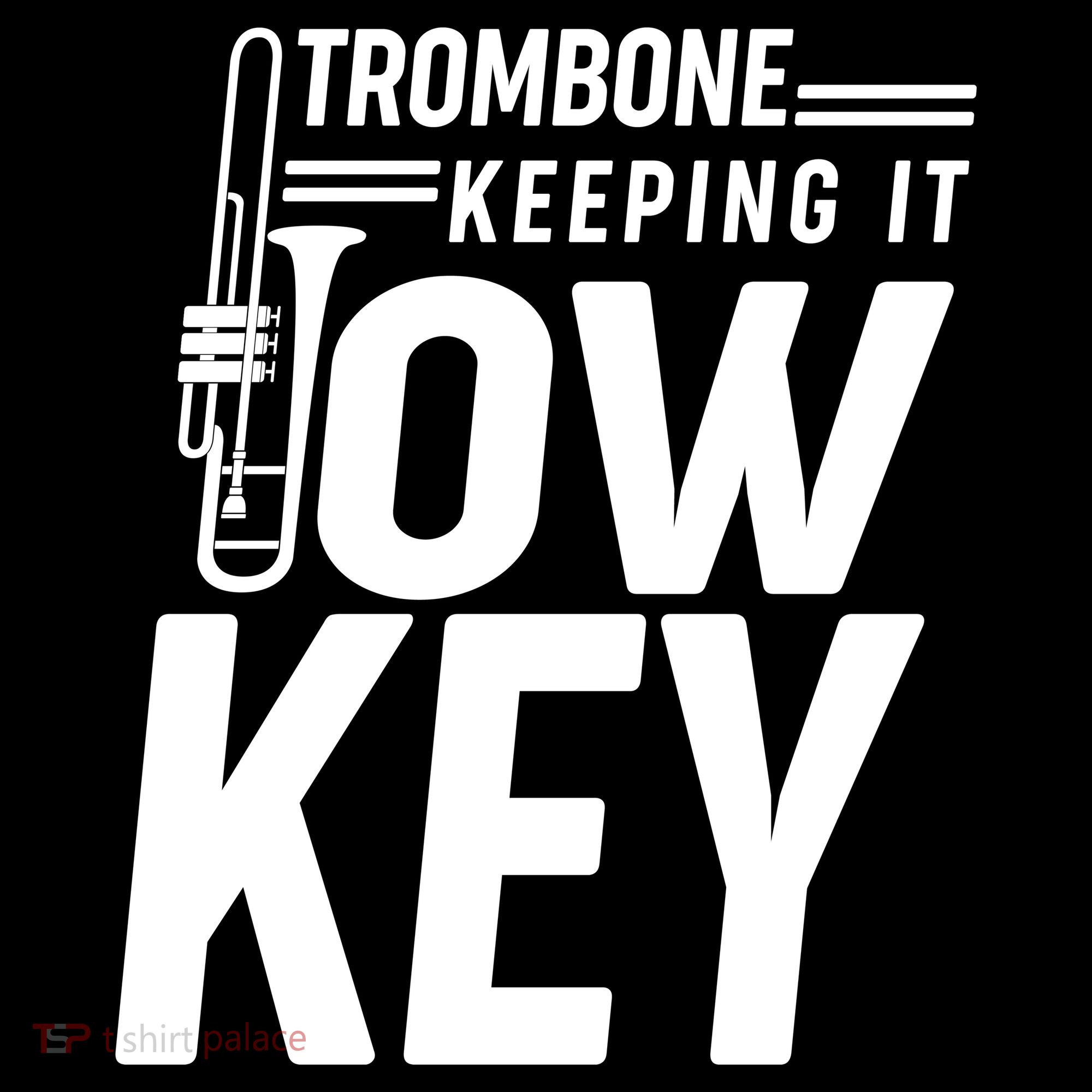 Trombone Keeping It Low Key Tote Bag