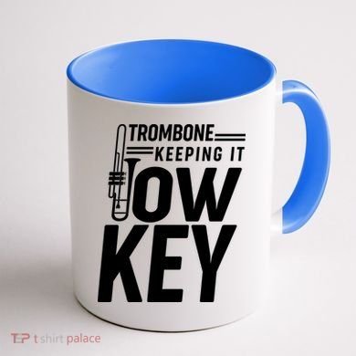 Trombone Keeping It Low Key Coffee Mug back