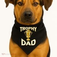 Trophy Dad USA-Made Doggie Bandana thumb 1