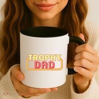 Trophy Dad Funny Retro Coffee Mug thumb 3