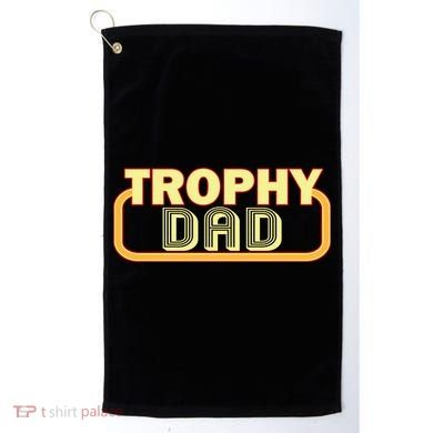 Trophy Dad Funny Retro Golf Towel