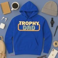 Trophy Dad Funny Retro Hoodie thumb 3