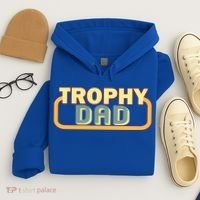 Trophy Dad Funny Retro Hoodie thumb 4