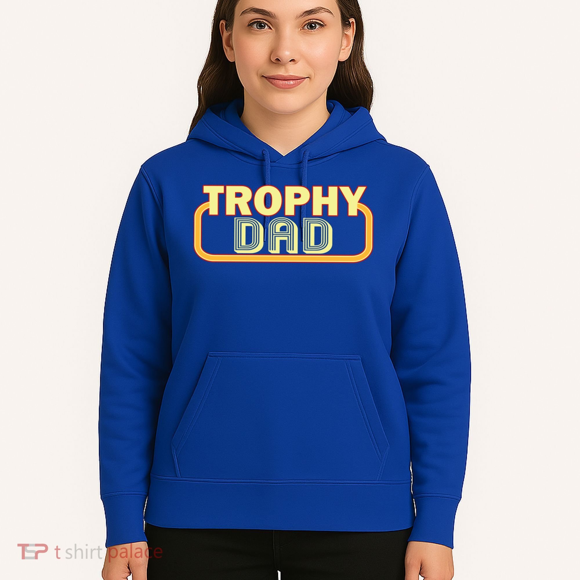 Trophy Dad Funny Retro Hoodie