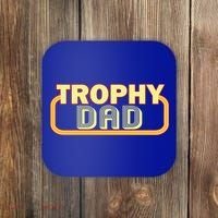 Trophy Dad Funny Retro Coaster thumb 0