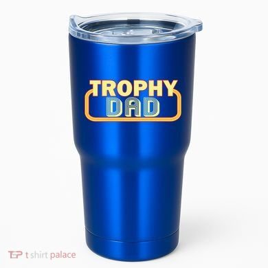 Trophy Dad Funny Retro Tumbler