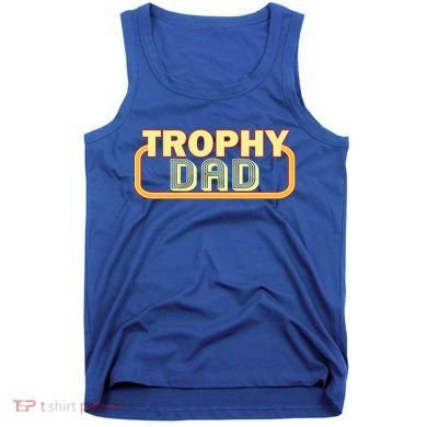 Trophy Dad Funny Retro Tank Top