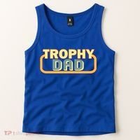 Trophy Dad Funny Retro Tank Top thumb 2