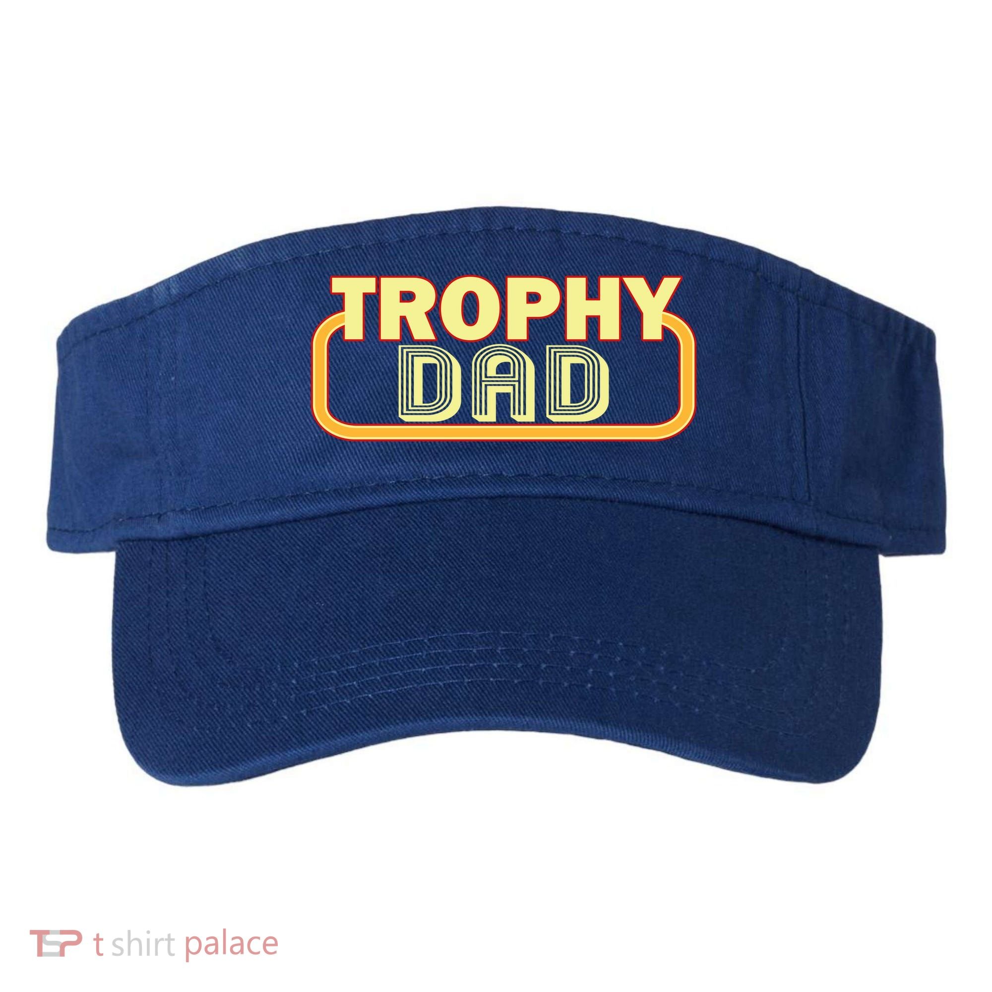 Trophy Dad Funny Retro Visor