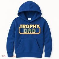 Trophy Dad Funny Retro Kids Hoodie thumb 0