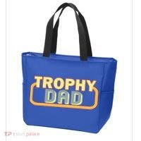 Trophy Dad Funny Retro Tote Bag thumb 3