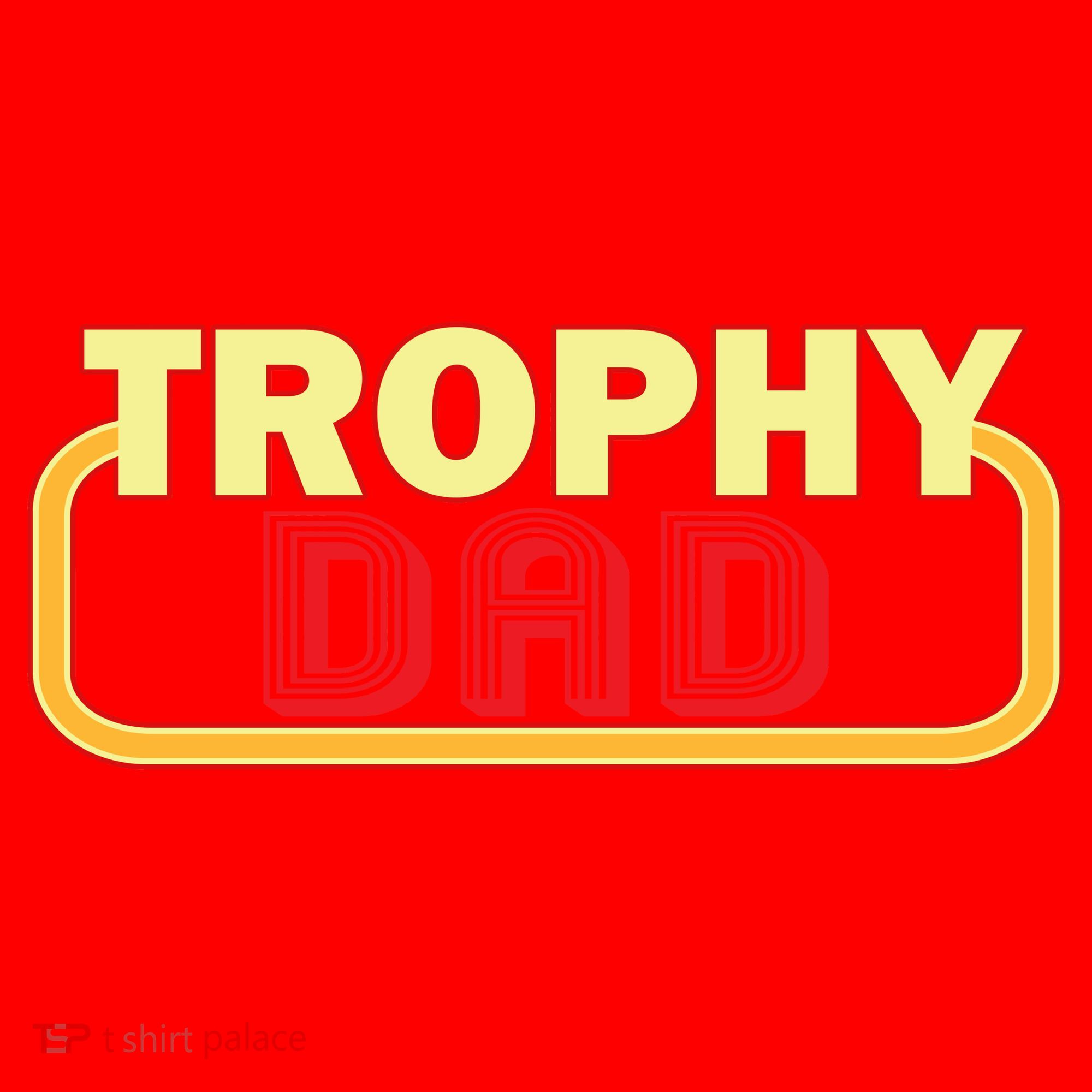 Trophy Dad Funny Retro Santa Hat