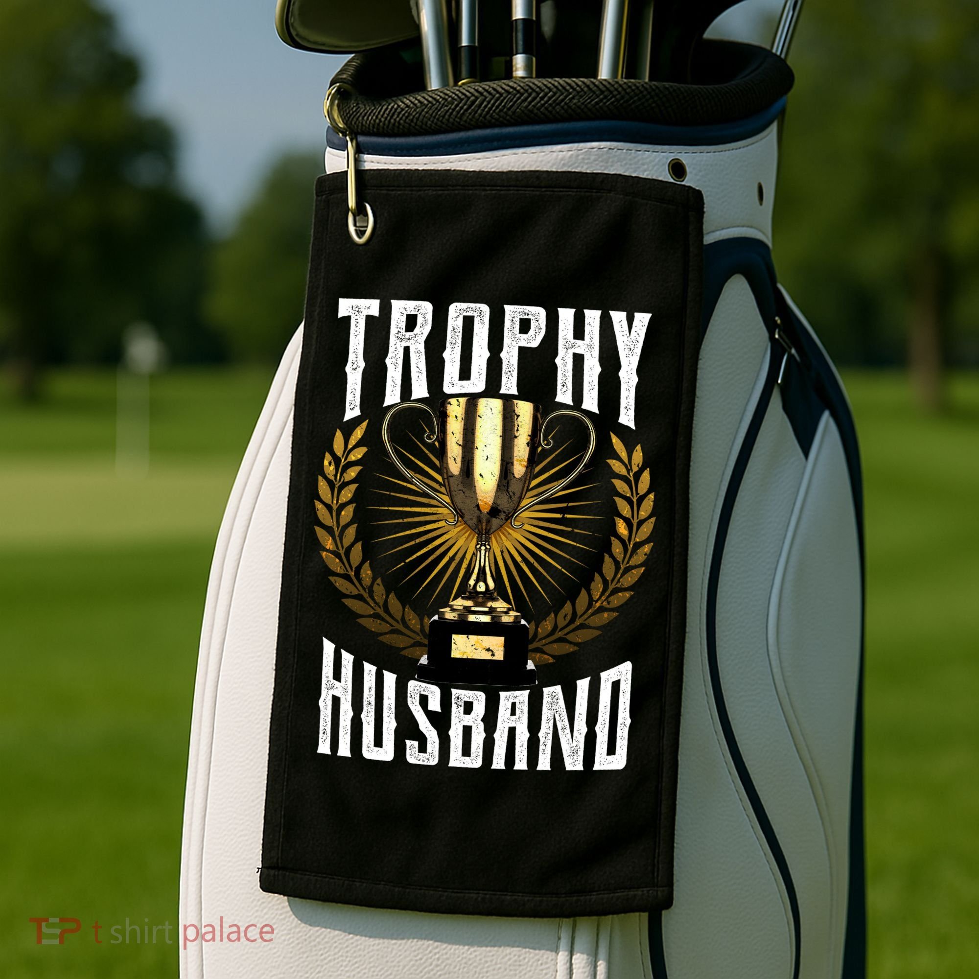 Trophy Husband Golf Towel