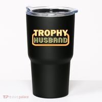 Trophy Husband Funny Retro Tumbler thumb 0