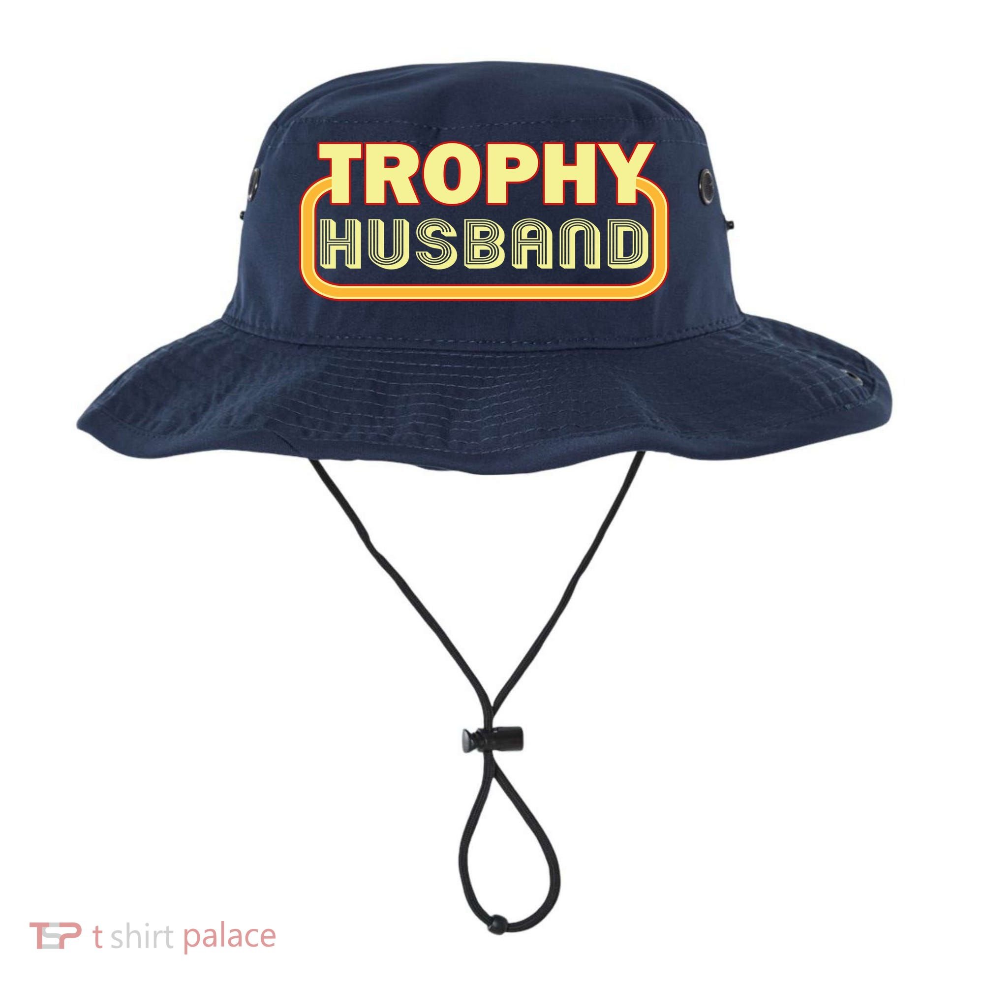 Trophy Husband Funny Retro Bucket Hat