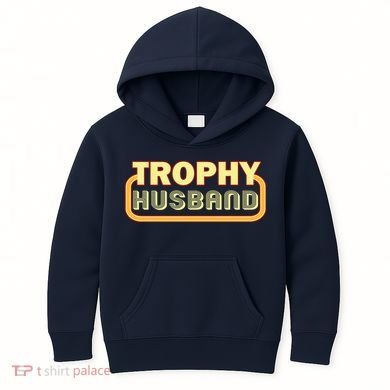 Trophy Husband Funny Retro Kids Hoodie