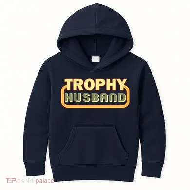 Trophy Husband Funny Retro Kids Hoodie