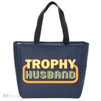 Trophy Husband Funny Retro Tote Bag thumb 0