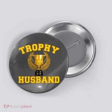 Trophy Husband World's Best Husband Button