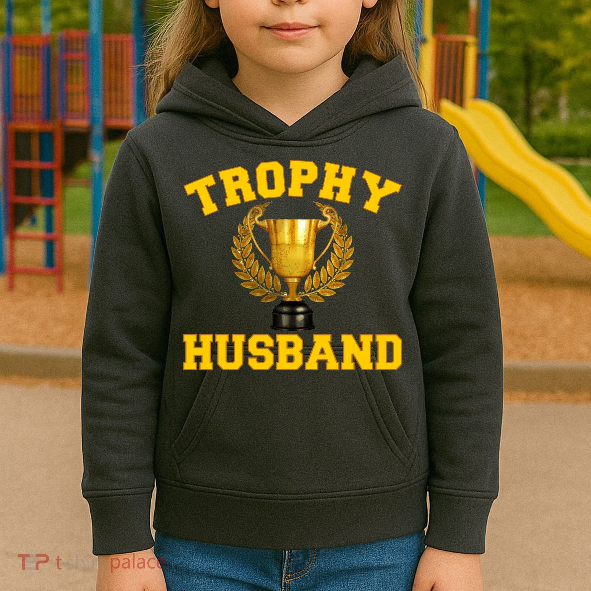 Trophy Husband World's Best Husband Kids Hoodie