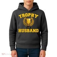 Trophy Husband World's Best Husband Kids Hoodie thumb 4