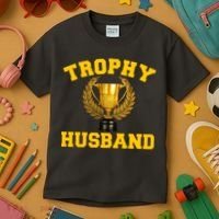 Trophy Husband World's Best Husband Kids T-Shirt thumb 3