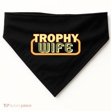 Trophy Mom Funny Retro USA-Made Doggie Bandana