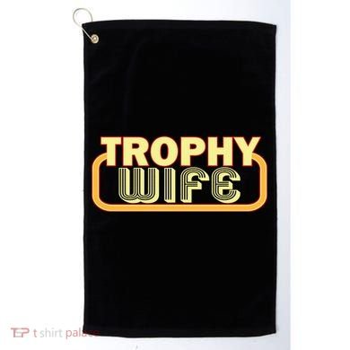 Trophy Mom Funny Retro Golf Towel