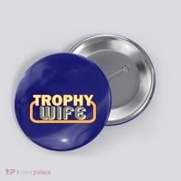 Trophy Mom Funny Retro Button thumb 0