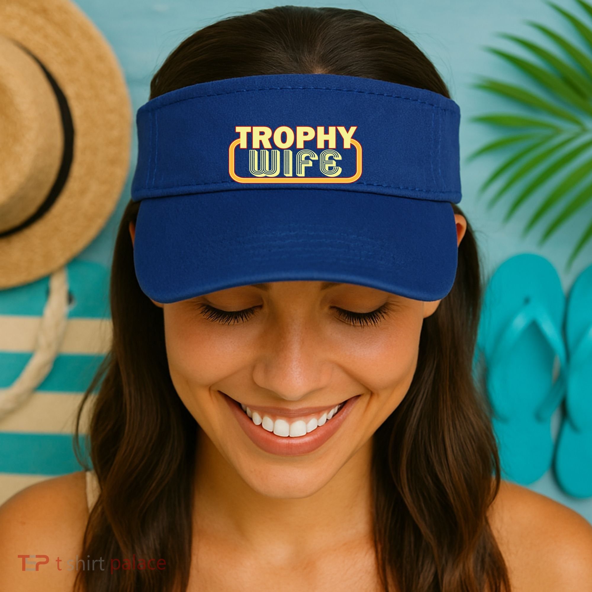 Trophy Mom Funny Retro Visor