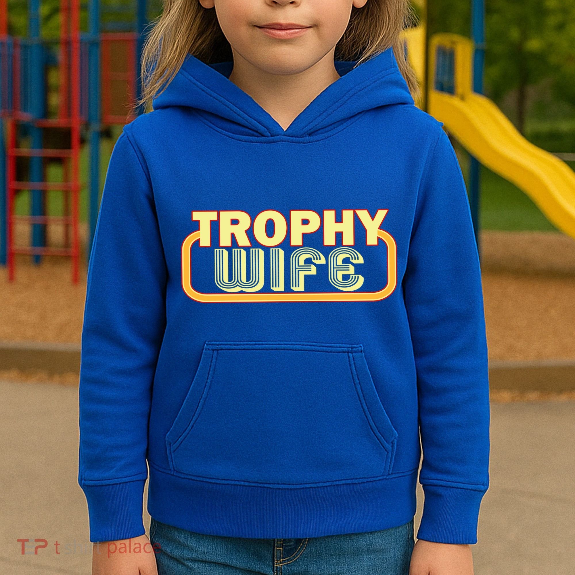 Trophy Mom Funny Retro Kids Hoodie