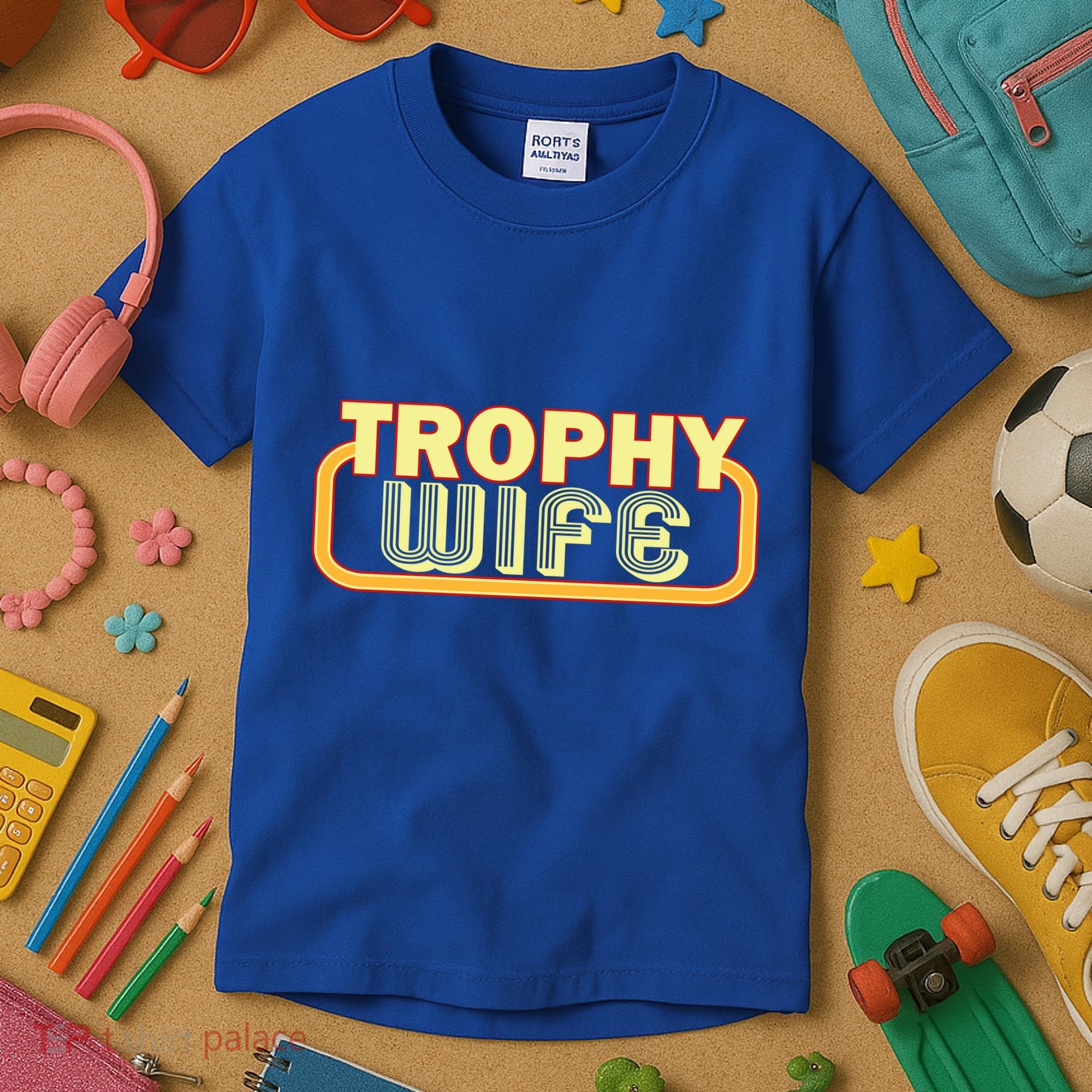 Trophy Mom Funny Retro Kids T-Shirt