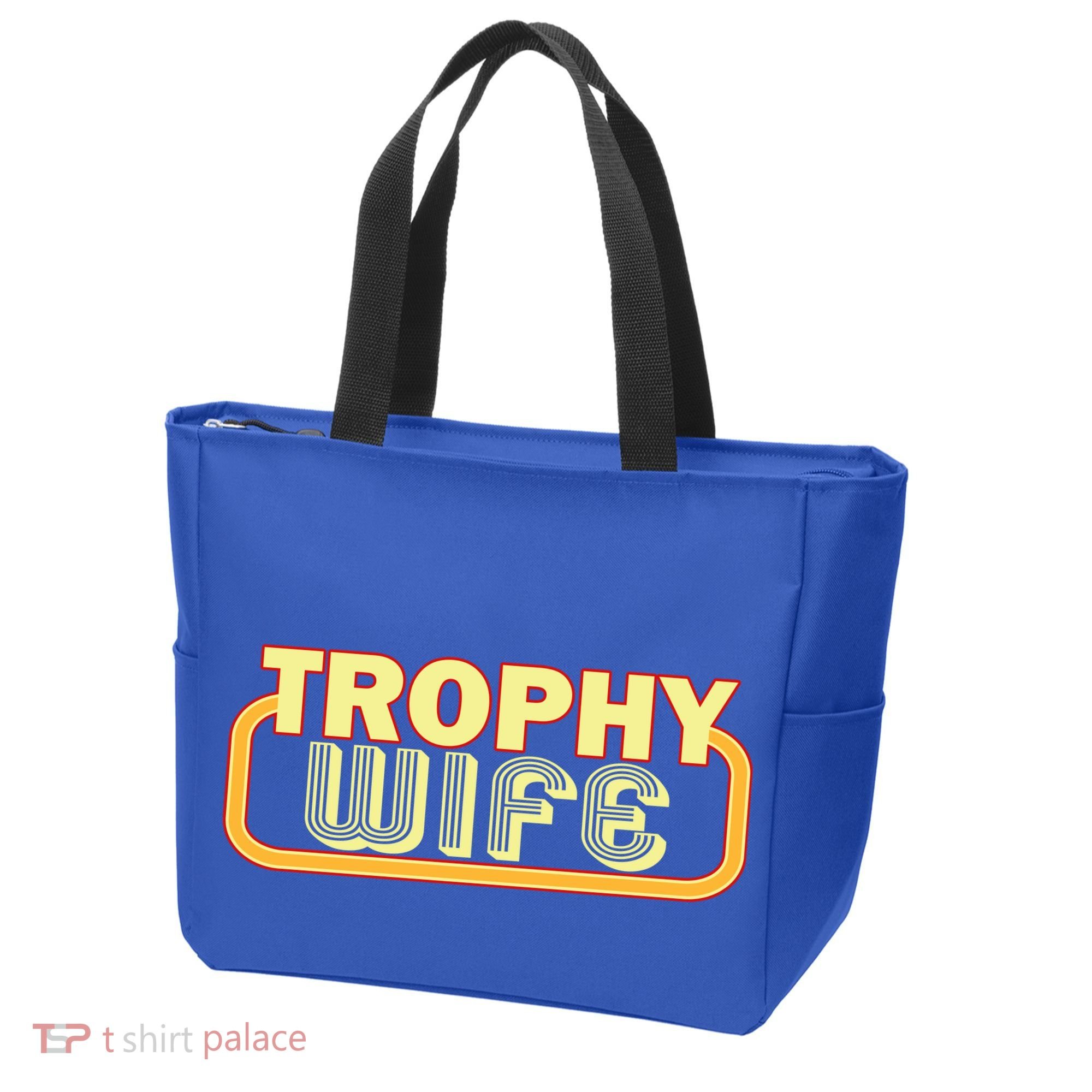 Trophy Mom Funny Retro Tote Bag