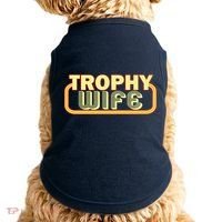 Trophy Wife Funny Retro Doggie Tank thumb 0