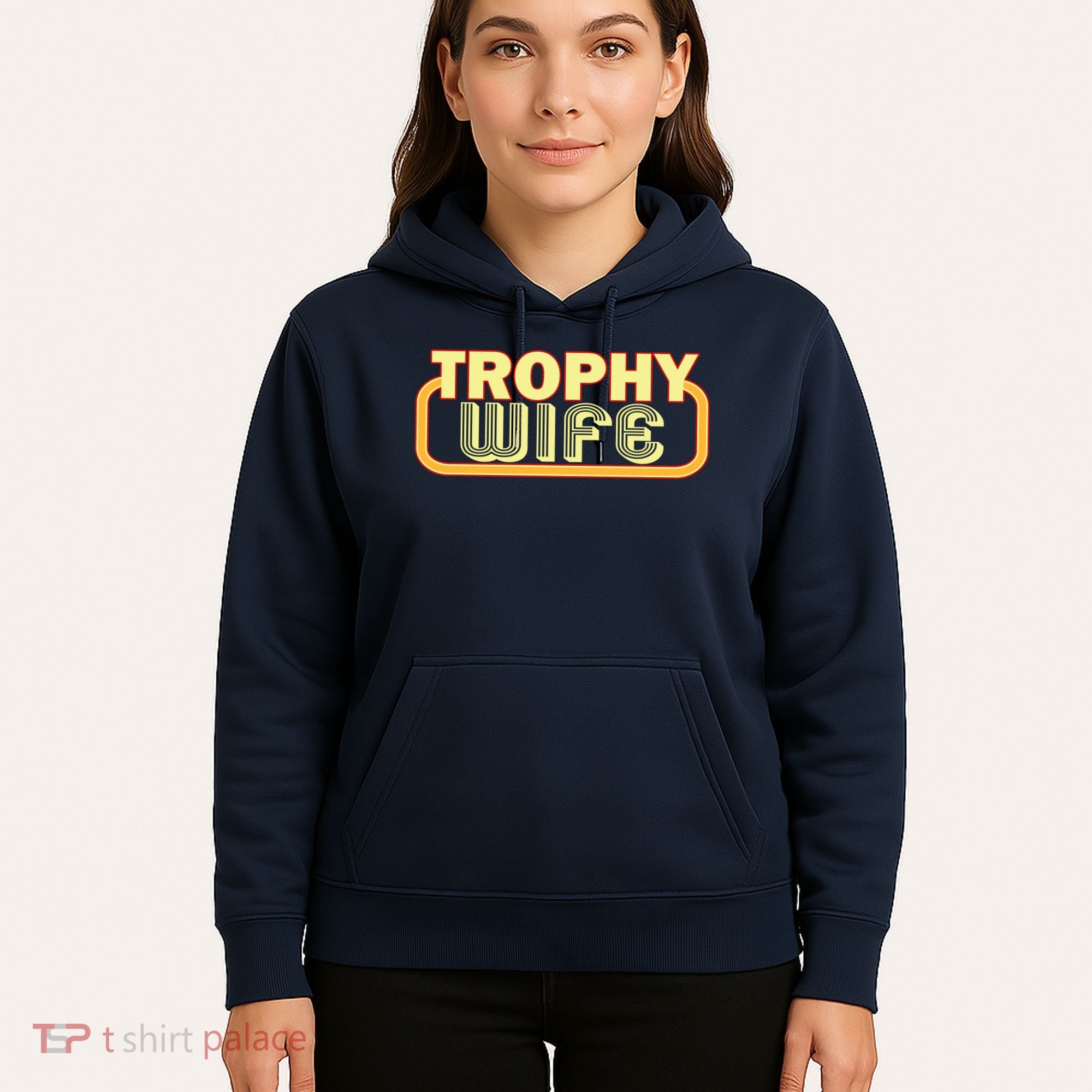 Trophy Wife Funny Retro Hoodie