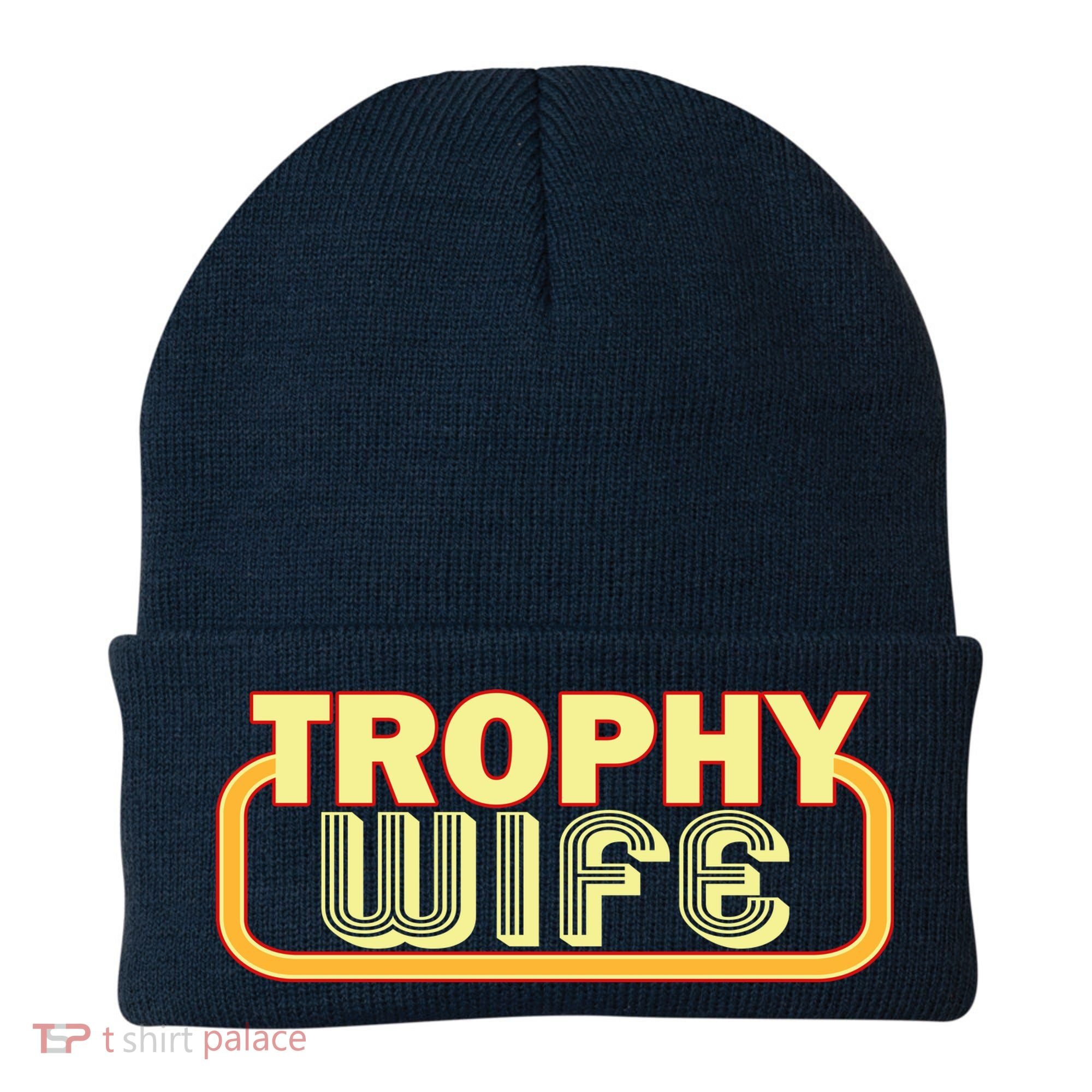 Trophy Wife Funny Retro Beanie