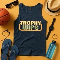 Trophy Wife Funny Retro Tank Top thumb 4