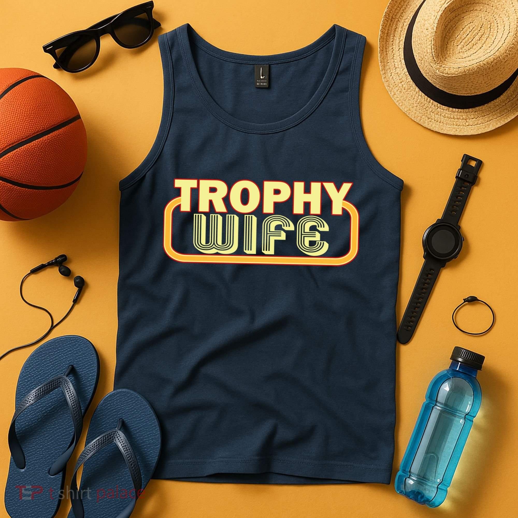 Trophy Wife Funny Retro Tank Top