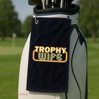 Trophy Wife Funny Retro Golf Towel thumb 2