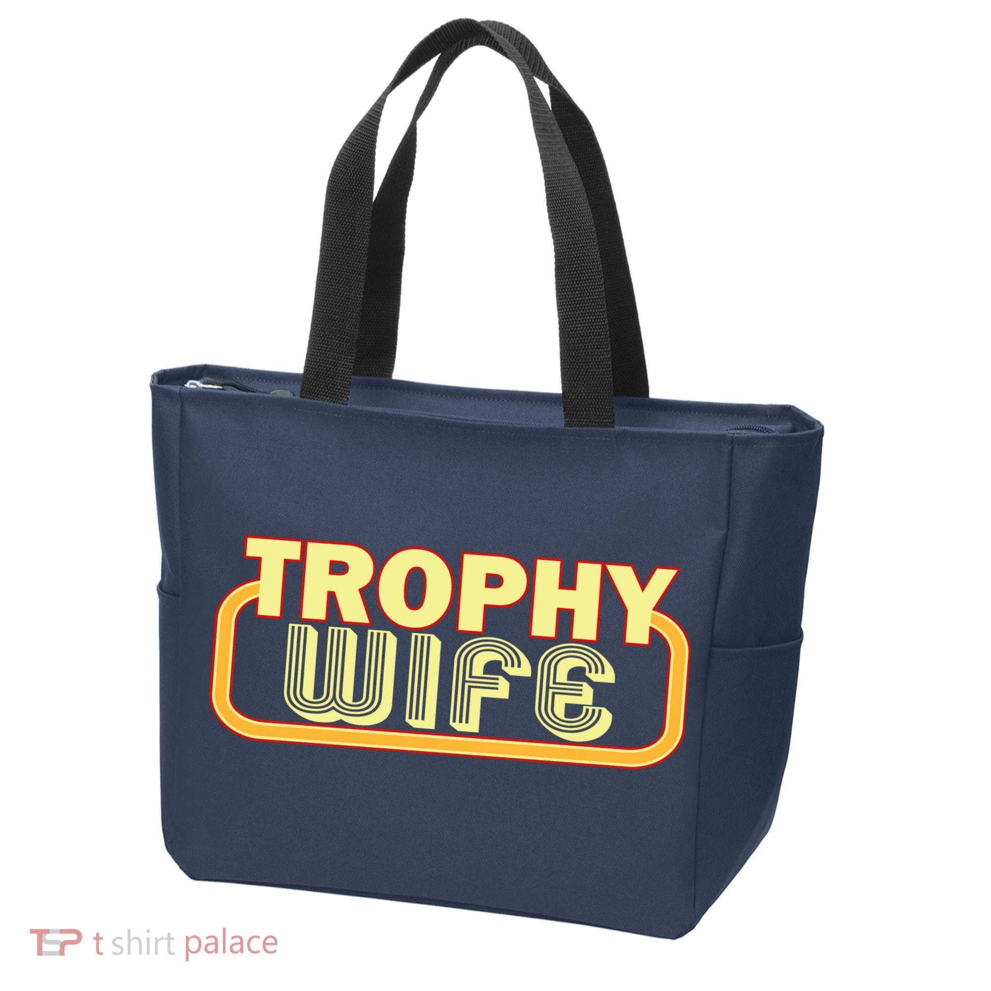 Trophy Wife Funny Retro Tote Bag