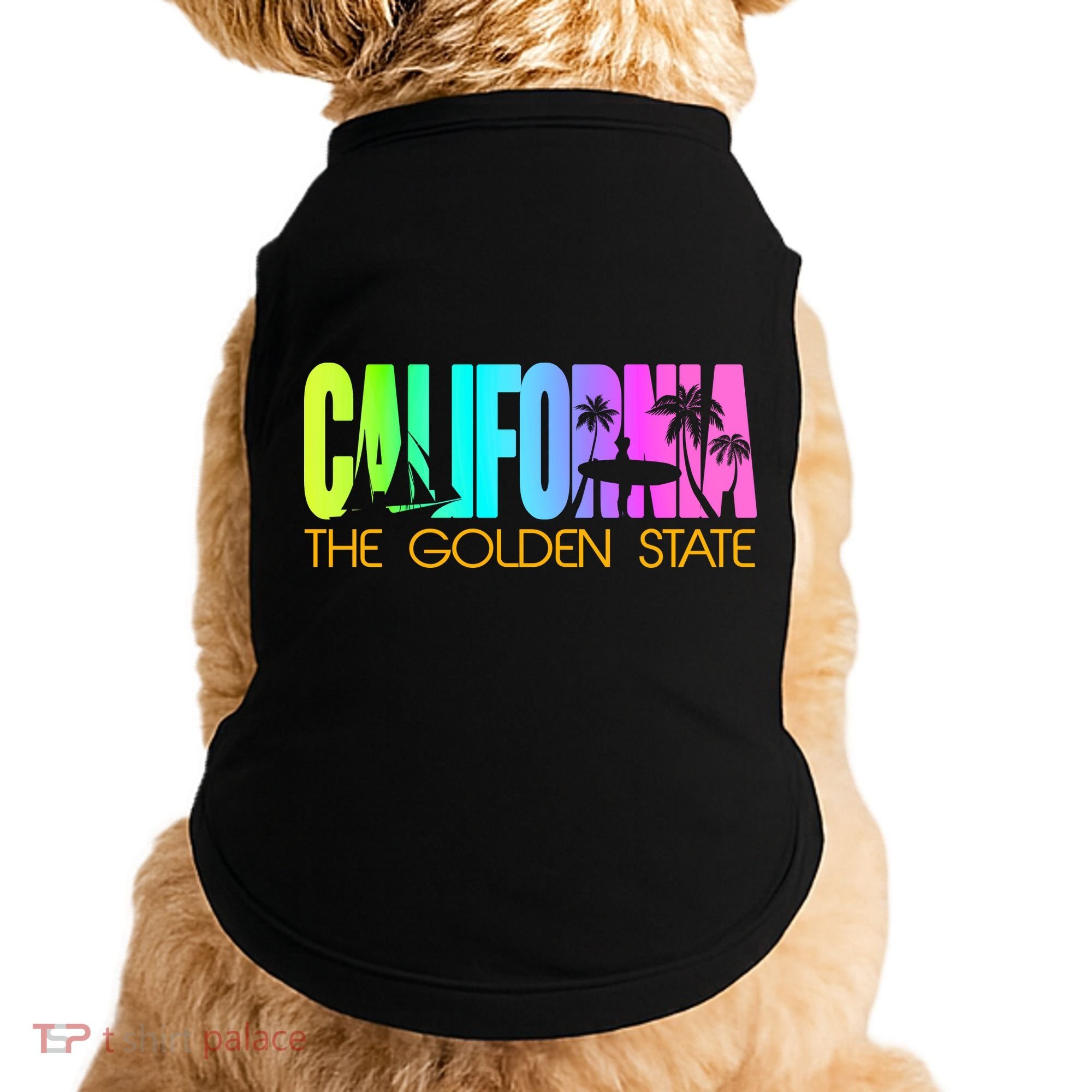 Tropical California The Golden State Doggie Tank