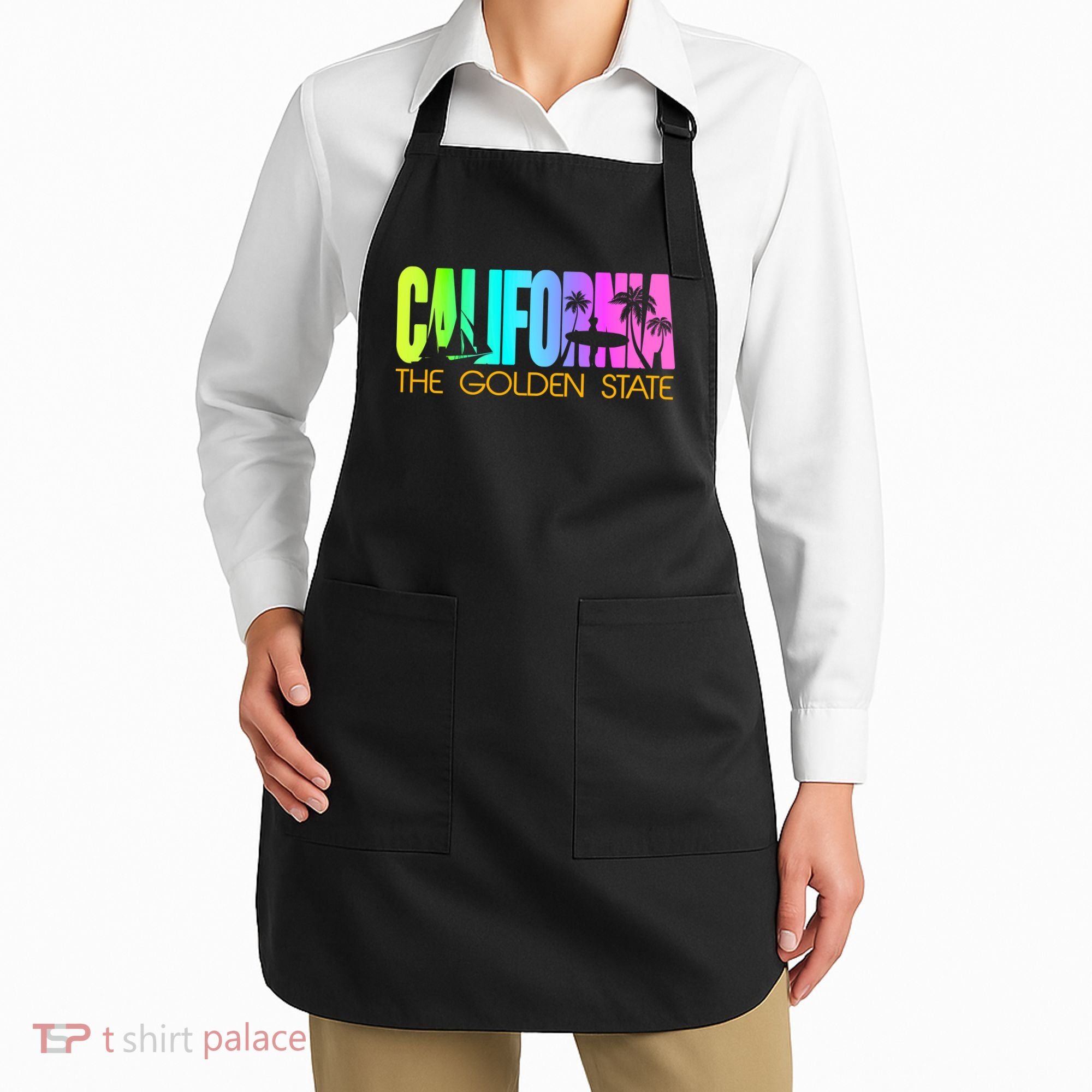 Tropical California The Golden State Apron