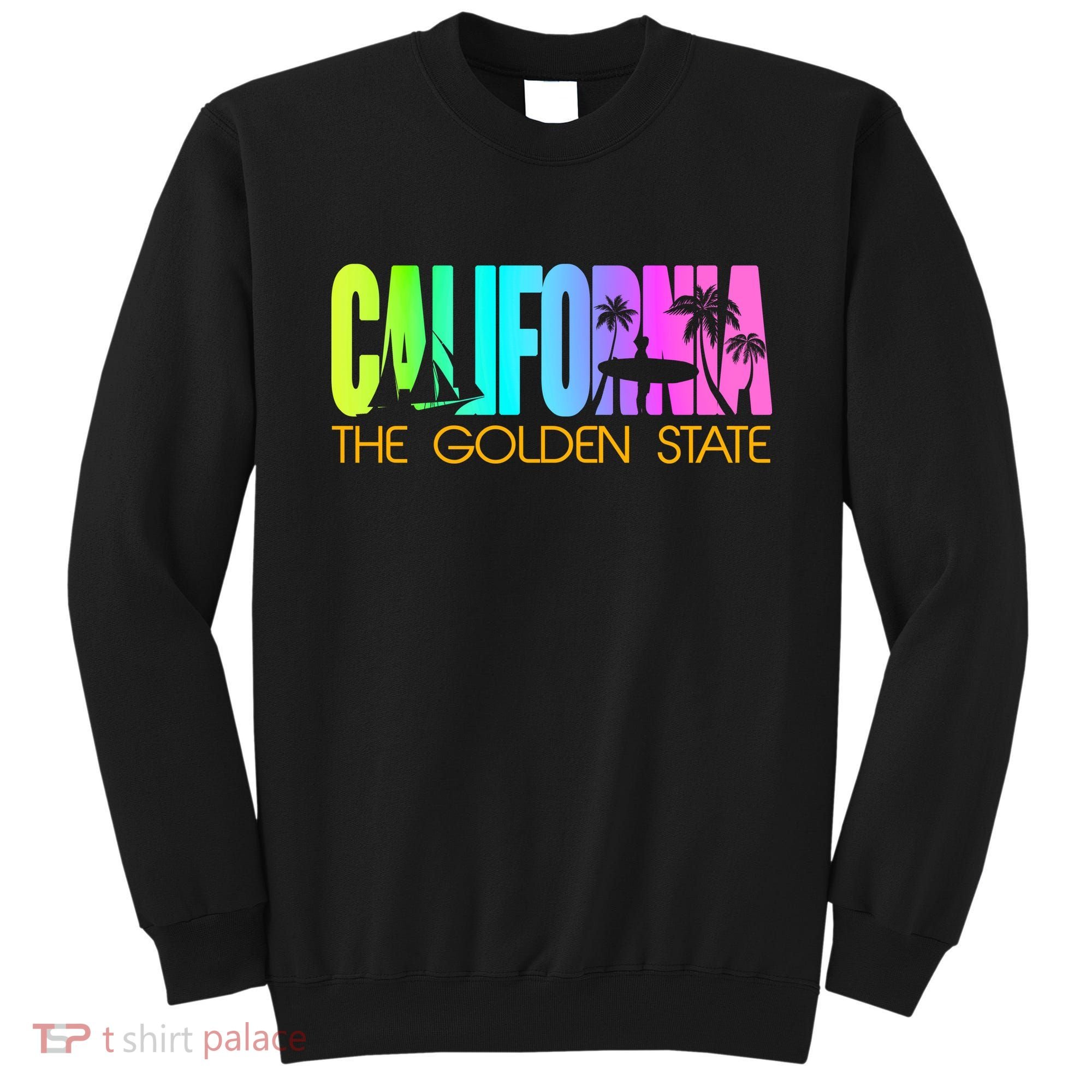 Tropical California The Golden State Sweatshirt