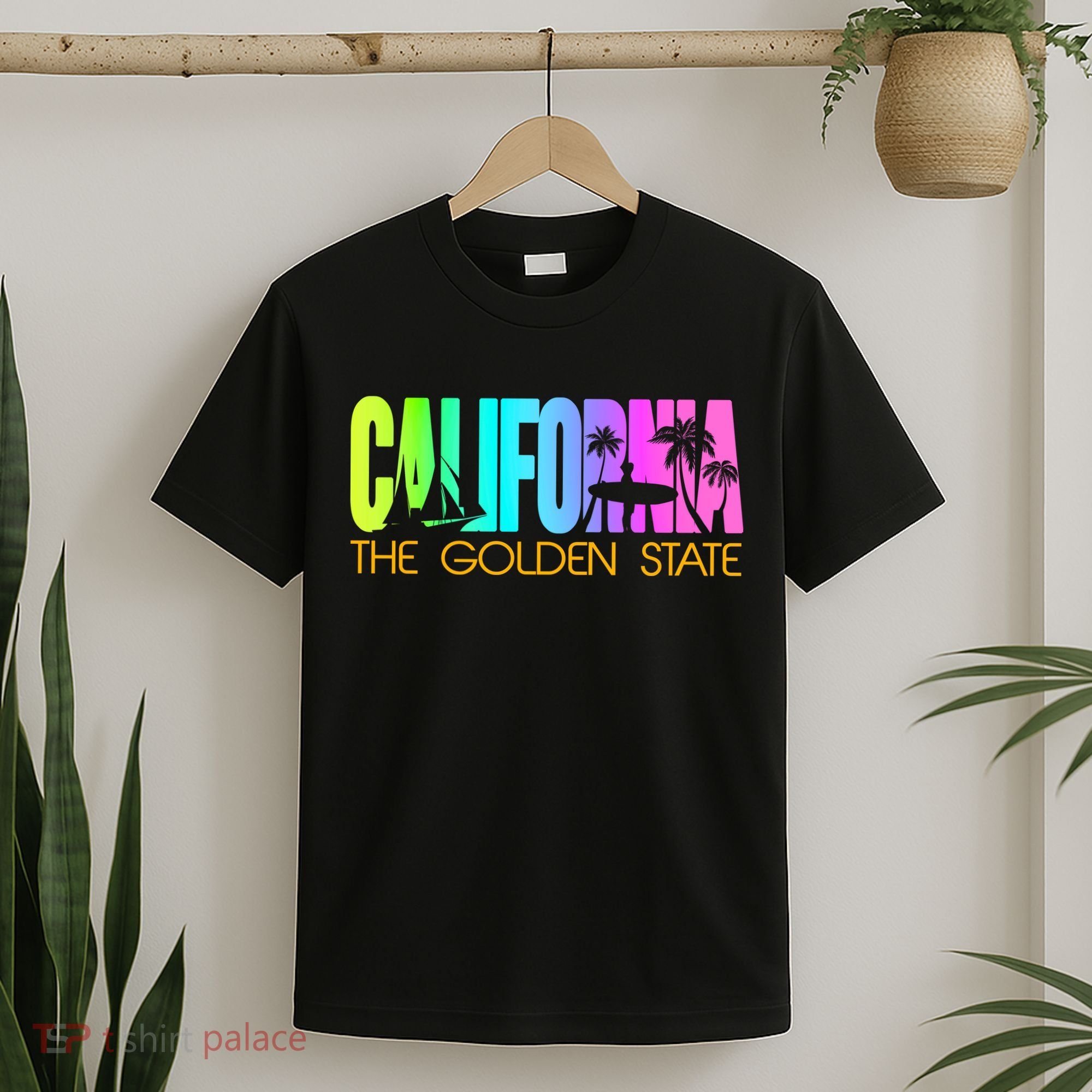 Tropical California The Golden State T-Shirt