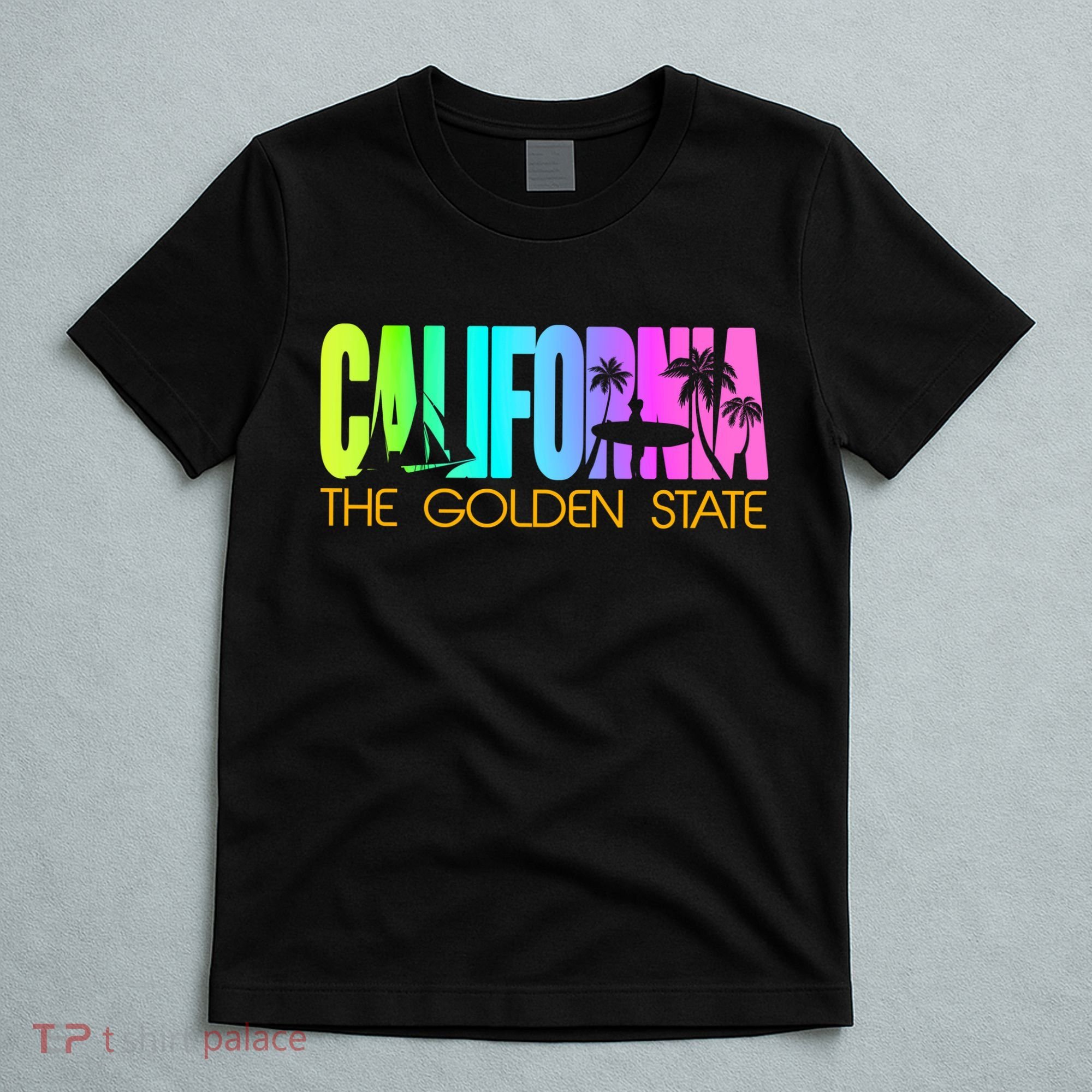Tropical California The Golden State T-Shirt