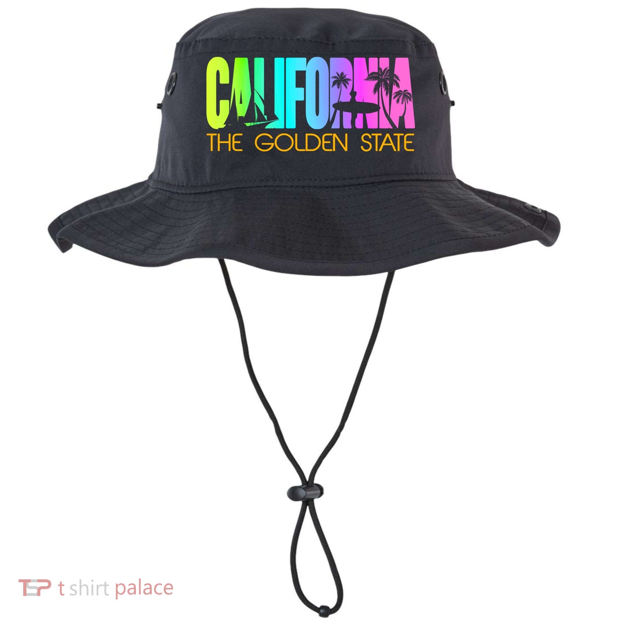 Tropical California The Golden State Bucket Hat